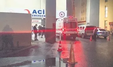 Hastane bahçesinde silahla vuruldu