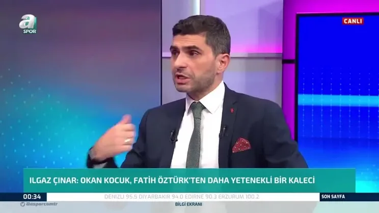 Ilgaz Çınar: Okan Fatih'ten daha yetenekli bir kaleci