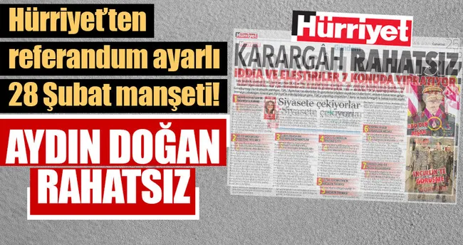 Doğan medyası rahatsız