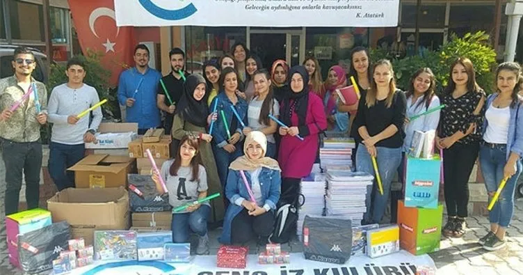 Osmaniye’de üniversiteli izcilerden ana sınıfına destek