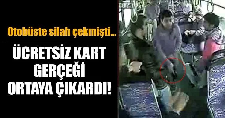 Ataşehir’de yolcu dolu otobüsünde silah çeken şahsın kimliği şoke etti!