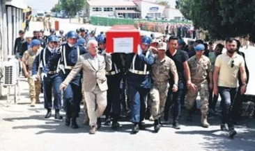 Şehit korucu için tören