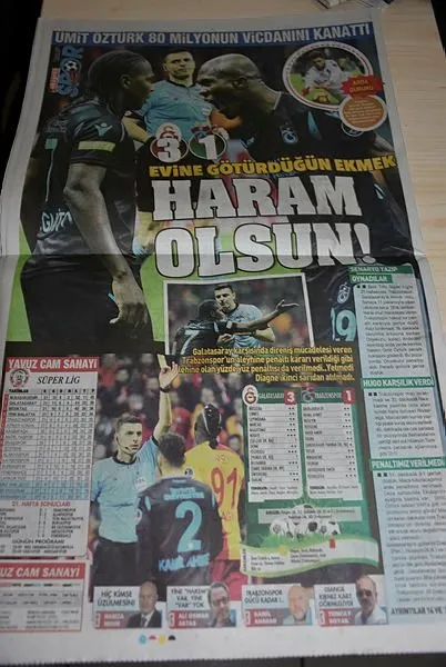 Trabzon'da yerel basın Ümit Öztürk'e tepkili