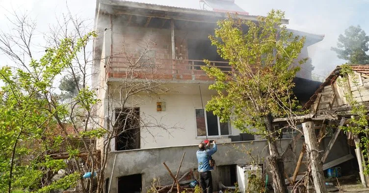 Osmancık’ta 2 katlı müstakil evde yangın