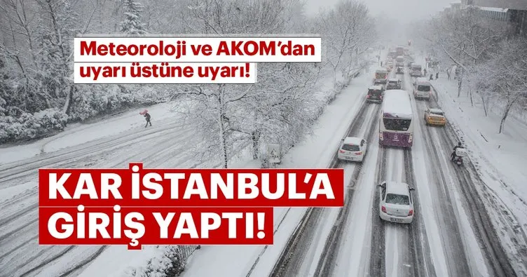 Meteoroloji Genel Mudurlugu Nden Son Dakika Hava Durumu Uyarisi Istanbul Da Kar Yagisi Ne Kadar