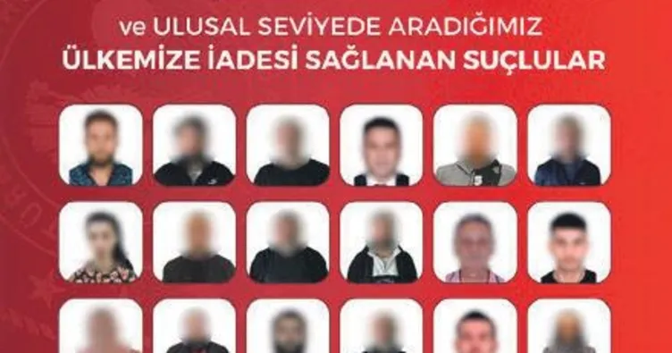 41 firari Türkiye’ye iade edildi