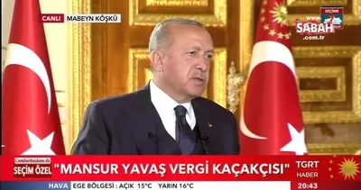 Cumhurbaşkanı Erdoğan’dan Mansur Yavaş’ın sahte senet skandalına ilişkin açıklama