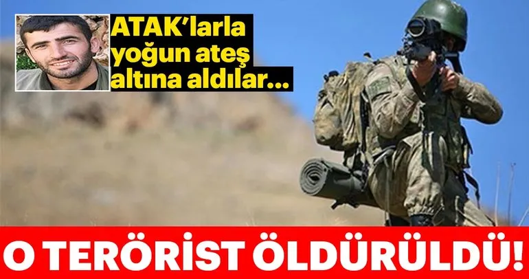 ATAK'larla yoğun ateş altına aldılar! O terörist öldürüldü