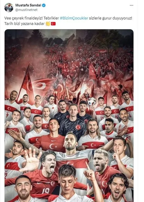 Son dakika: Milli Takım paylaşımı yapan Mustafa Sandal'a büyük tepki! Montella'ya ağır sözler söylemişti...