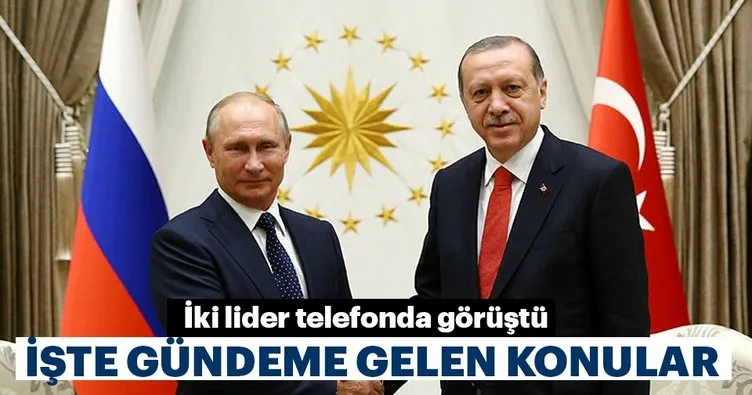 Son dakika haber: Başkan Erdoğan ile Vladimir Putin telefonda görüştü