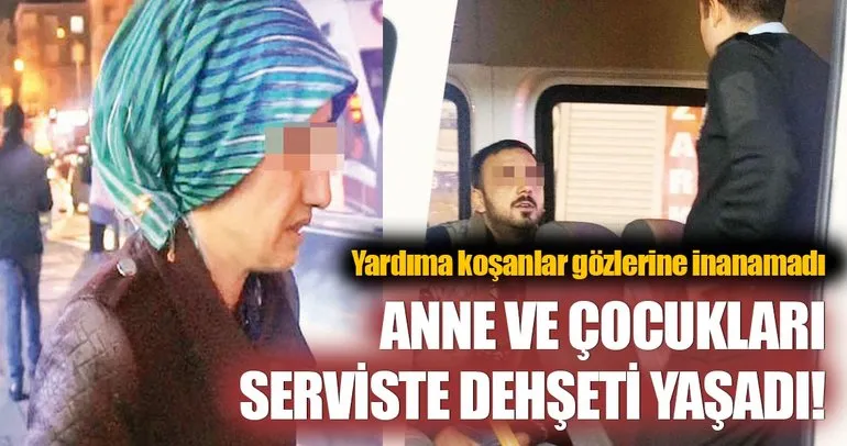 Öğrenci servisinde dehşet!