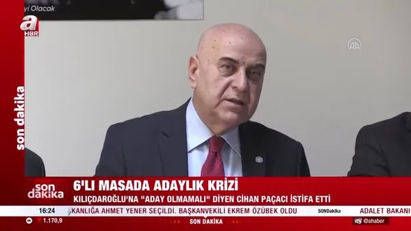 SON DAKİKA: İYİ Partili Cihan Paçacı istifa etti! Kılıçdaroğlu'nun adaylığını açık açık reddetmişti | Video
