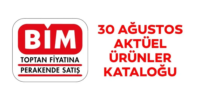 BİM aktüel ürünler kataloğu burada! Yeni hafta BİM aktüel ürünler listesi yayınlandı! 30 Ağustos 2019