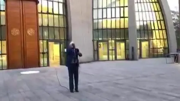 Almanya'nın Köln kentinde ilk kez hoparlörden akşam ezanı okundu | Video