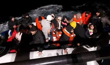 İzmir açıklarında 80 göçmen kurtarıldı #izmir