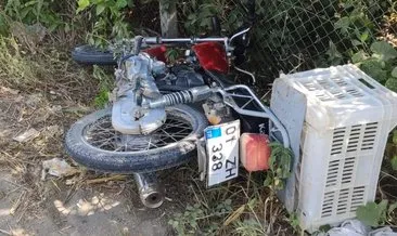 Traktöre arkadan çarpan motosiklet sürücüsü öldü #adana