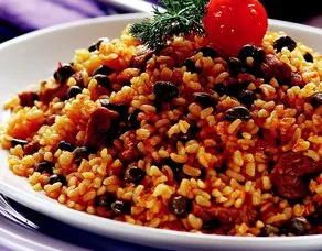 Kaparili Bulgur Pilavi