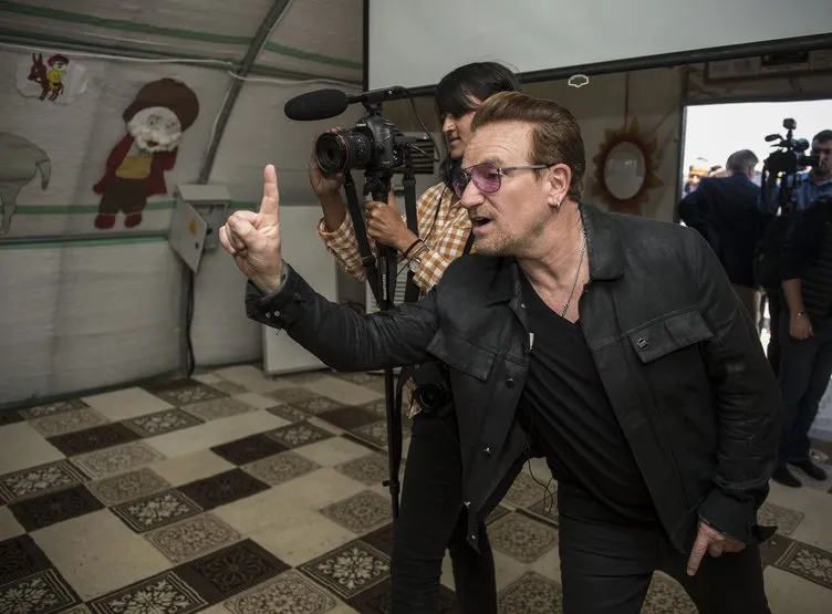 Dünyaca ünlü şarkıcı Bono, Gaziantep’te