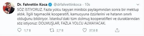 Sağlık Bakanı Fahrettin Koca uyarmıştı... Minibüslerde balık istifi yolculuk skandalı devam ediyor!