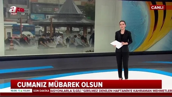 Ankara'da sağanak yağmur altında cuma namazı! | Video