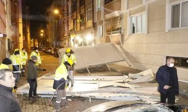 Kırklareli’nde şiddetli fırtına: Çatılar uçtu, dükkanların camları patladı