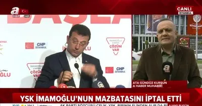 YSK Ekrem İmamoğlu’nun mazbatasını iptal etti! Seçime kadar Büyükşehir Belediye Başkanı kim olacak?