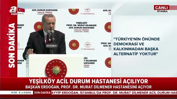 Başkan Erdoğan Prof. Dr. Murat Dilmener Acil Durum Hastanesini açtı ve ekledi: Yeni atılım dönemi başlıyor | Video