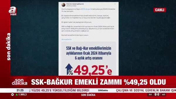 SON DAKİKA | Bakan Işıkhan'dan emekliye ek zam müjdesi!