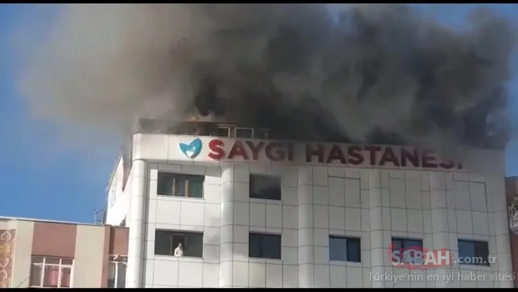 İstanbul Sultanbeyli’deki hastane yangınının görüntüleri...