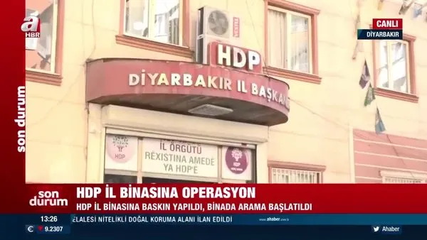 Diyarbakır'da hareketli saatler! Polisler HDP İl Başkanlığı'nda... | Video