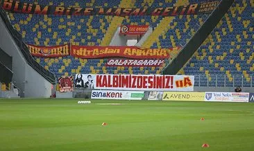 Galatasaray taraftarı vefat eden Ankaragücü taraftarları Eren ve Mert’i unutmadı