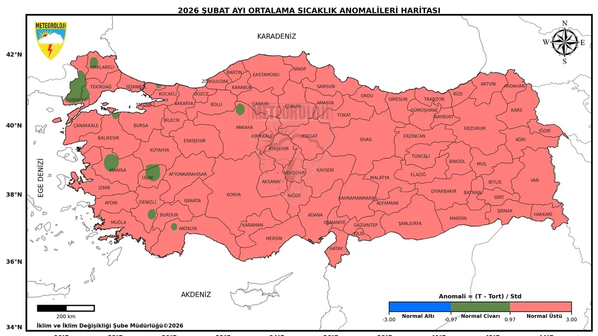 Meteoroloji Genel Müdürlüğü açıkladı! Türkiye son 56 yılın en sıcak şubat ayını geçirdi Meteoroloji Genel Müdürlüğü açıkladı! Türkiye son 56 yılın en sıcak şubat ayını geçirdi