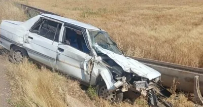Şanlıurfa’da otomobil hurdaya döndü!