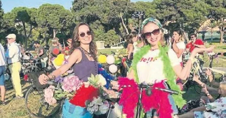 Süslü Kadınlar Bisiklet Turu yapıldı
