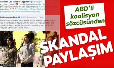 ABD’li koalisyon sözcüsünden skandal YPG/PKK paylaşımı