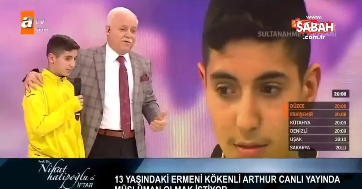 nihat hatipoglu nun iftar programinda 13 yasindaki ermeni cocuk musluman oldu videosunu izle son dakika haberleri