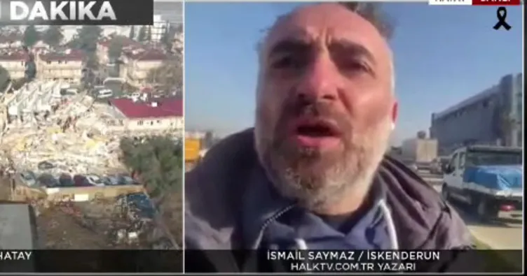 Deprem bölgesine ’yardım gelmiyor’ diyen İsmail Saymaz’a vatandaştan tepki: Ekipler burada! provokatörlük yapma