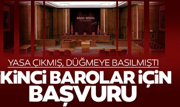 Baro düzenlemesi sonrası ikinci baro için ilk başvurular bugün...