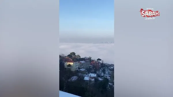 İstanbul Boğazı'nda sisli manzara büyüledi | Video