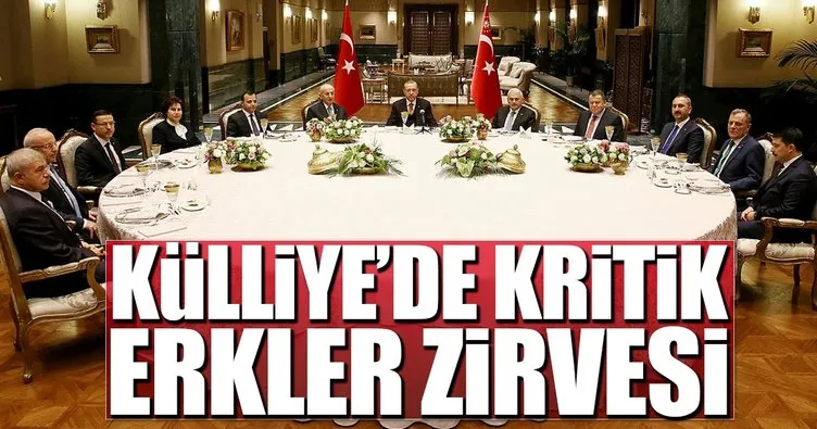 Erdoğan yasama, yürütme ve yargı organlarının temsilcileriyle buluştu