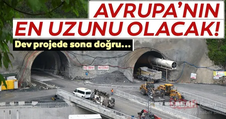 Yeni Zigana Tüneli’nde sona doğru! Avrupa’nın en uzunu olacak