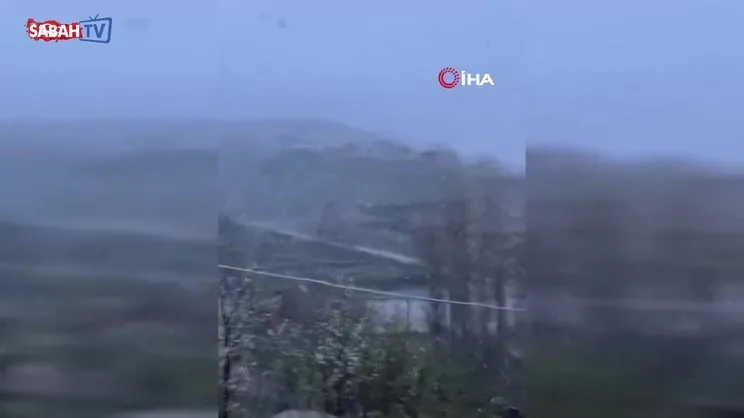 Çorum'da mayıs ayında kar yağışı