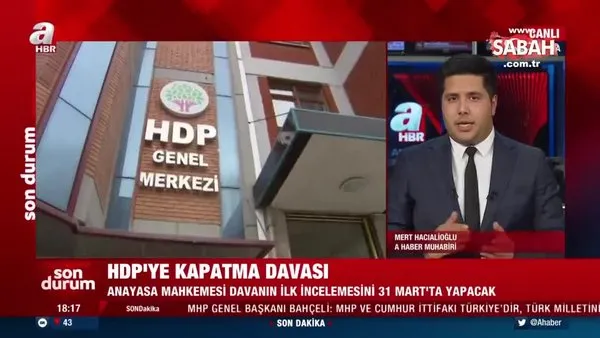 AYM, HDP'nin kapatılması istemiyle açılan davada ilk incelemeyi 31 Mart'ta yapacak | Video