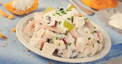 Patlıcanlı tavuk salatası tarifi