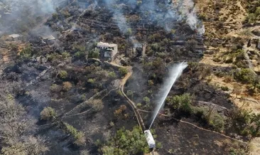 Patlıcan közlerken ormanı yaktı