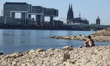 Almanya’da kuraklık tehlikesi! Ren Nehri’ni kuruyor