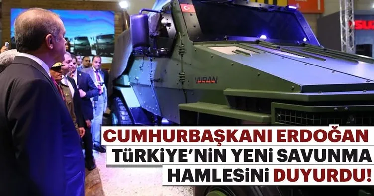 Cumhurbaşkanı Erdoğan Türkiye’nin yeni savunma hamlesini duyurdu!