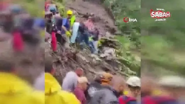 Kolombiya'da toprak kayması: 3 ölü, onlarca kişi kayıp | Video