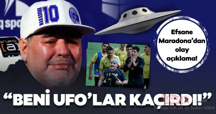 UFO tarafından kaçırıldığını iddia etti! Maradona’dan ilginç röportaj...
