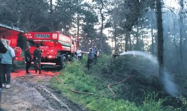 Aydos Ormanı’nda korkutan yangın